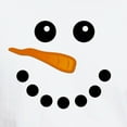 thumbnail image 3 of CafePress - Snowman Face T Shirt - Men's White Classic Cotton T-Shirts, 3 of 4