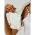 thumbnail image 5 of INSPIRE CHIC Women's Elegant Faux Fur Shawl Bridal Wedding Party Wrap Stole Shrug XS White, 5 of 6