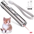 thumbnail image 1 of Rechargeable Cat Laser Pointer Toy, 3 Mode Red Laser Pointer, Interactive Light Training Tool with USB Charging for Cat Dog Exercise Playing, 1 of 7