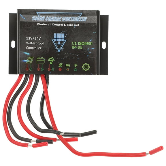 LIOOBO Short Circuit Protection Solar Charge Controller Assorted Color 1Pcs 4.3 x 2.4 x 1.26 in