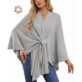 thumbnail image 1 of Poncho Élégant en Tricot pour Femmes Automne, 1 of 8