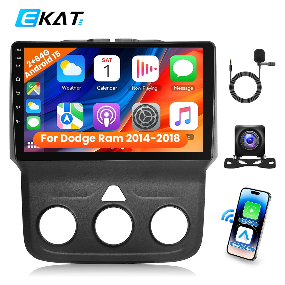 Jensen, Portable Wireless CarPlay Android Auto, 7 inch touchscreen