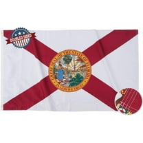 Florida Flag 3x5 -Double Sided and 3 Ply FL State Flags Heavy Duty for Outdoor with 2 Brass Grommets 4 Rows for Outside/Indoor