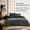 Black/Gray-King / California King, variant on Black/Gray King / California King Cloud-Soft Down Alternative Reversible Quilted All Season Comforter