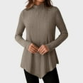 thumbnail image 5 of MESSUEN Long Sweaters for Women Long Sleeve Sweaters for Women Winter Sweaters for Women Womens Winter Sweater Woman Shirts Oversized Sweater Winter Sweater Brown L, 5 of 7