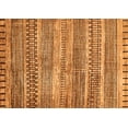 thumbnail image 1 of Ahgly Company Indoor Rectangle Abstract Orange Modern Area Rugs, 7' x 10', 1 of 4