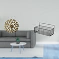 thumbnail image 2 of Escultura para colgar en la pared,Decoración de pared de metal para sala de estar,dormitorio y exterior.,Cesta de almacenamiento,Cesta organizadora de almacenamiento de cocina colgante de, 2 of 8