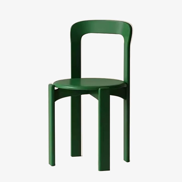 Solid Wood Dining Room Chairs, Hotel Kitchen Chairs, Back Chair Modern, Armless Barstool, for Kitchen, Backyard Lawn Bistro (Color : Green)