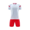 thumbnail image 6 of ITSAME Boys Soccer Jersey Set 2-Piece, Quick-Dry Crewneck Tops and Shorts Performance Football Outfits White Size 5-6, 6 of 6