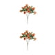 thumbnail image 2 of Yuarrent Ramo de flores rosas de seda de eucalipto artificial, flor falsa, jarrones para el hogar, decoración de habitación, naranja Naranja 2piezas, 2 of 6