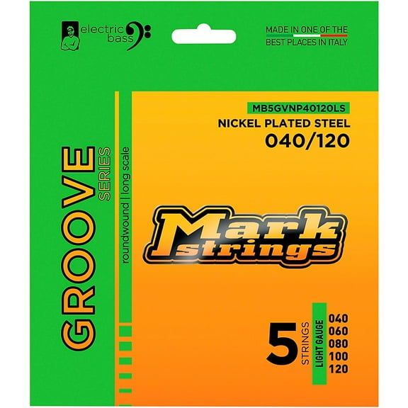 Markbass Groove Series Electric Bass Nickel Plated Steel Strings (40 - 120) Light Gauge