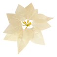thumbnail image 2 of 12Pcs Champagne Poinsettia Picks, Glitter Poinsettia Artificial Flowers with Wired Stem, 8.46in Christmas Tree Ornaments for Wreath, Garland & Rustic Holiday DIY Decor, 2 of 6