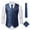 Blue, variant on Suit Vest for Men Fashion Blazer Waistcoat Gentleman's Floral Waistcoat Formal 2025 Casual Printed Vest Silver