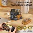 thumbnail image 4 of 1/64 Scale Mini RC Forklift Toy, Alloy App Controlled Remote Control Construction Truck Gift for Kids, Boys, Girls and Adults, 4 of 7