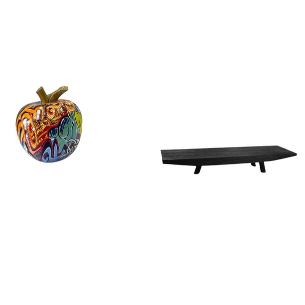 Figura decorativa en miniatura de madera, ideal para sala de estar, dormitorio u oficina.
