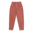 thumbnail image 7 of RoamHome Women Mid Rise Straight Leg Denim Jeans Slanted Pocket All Season Pants For Women, 7 of 7