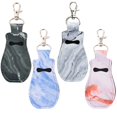 thumbnail image 1 of CM Clip-on Chapstick Sleeve Lip Balm Holder Neopreno Lipstick Holder Llavero Accesorios de viaje (patrones de mármol (4 piezas)), 1 of 3