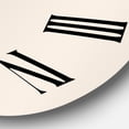 thumbnail image 3 of Designart 'Tropical Palm Leaf & Abstract Geometry Shapes Iii' Modern Wall Clock, 3 of 5