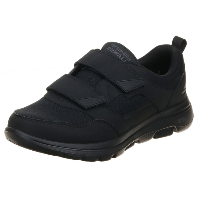 Zapatos para caminar Skechers Gowalk-Athletic Hook Loop para hombre, negros, 9 x de ancho
