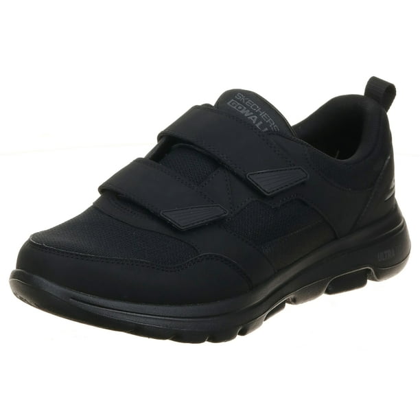 Zapatos para caminar Skechers Gowalk-Athletic Hook Loop para hombre, negros, 9 x de ancho