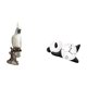 thumbnail image 5 of Escultura de resina de loro panda, figura de animal, moderna y bonita, adorno decorativo de interior para escritorio, mesa, centro de mesa, chimenea,, 5 of 8