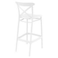 thumbnail image 3 of Compamia Cross Tabouret de Bar Contemporain Intérieur Extérieur - Ensemble de 1, Blanc, 3 of 6
