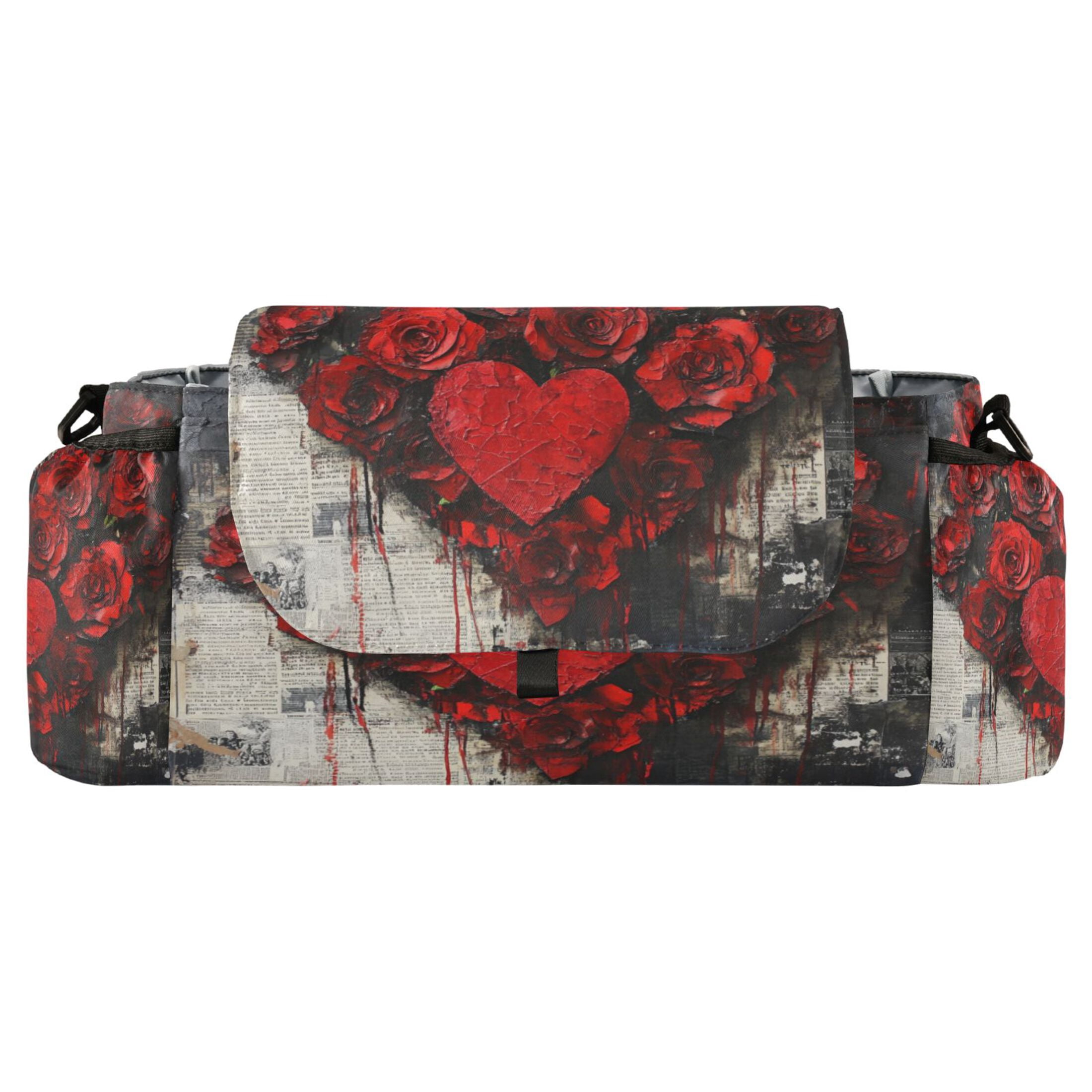 DIXRUYEE Stroller Organizer Blooms Of Affection Printed