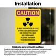 thumbnail image 3 of (2 Pack) X-Ray Radiation In With Symbol OSHA Caution Radiation Sign 10 Inch X 14 Inch Vinyl Label Decal Sticker Weather Resistant, UV Protected for Workplace, Business, and Construction, 3 of 7
