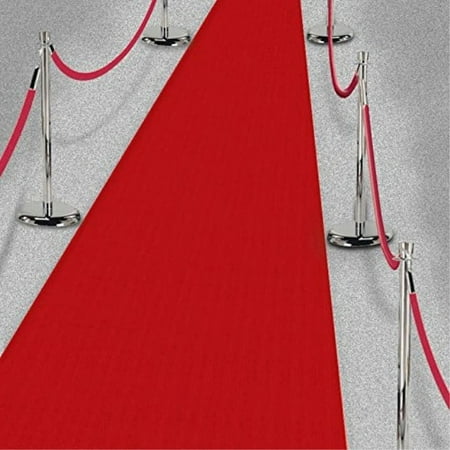 Movie Night Red Aisle Runner (24" X 15') - Party Decor - 1 Piece
