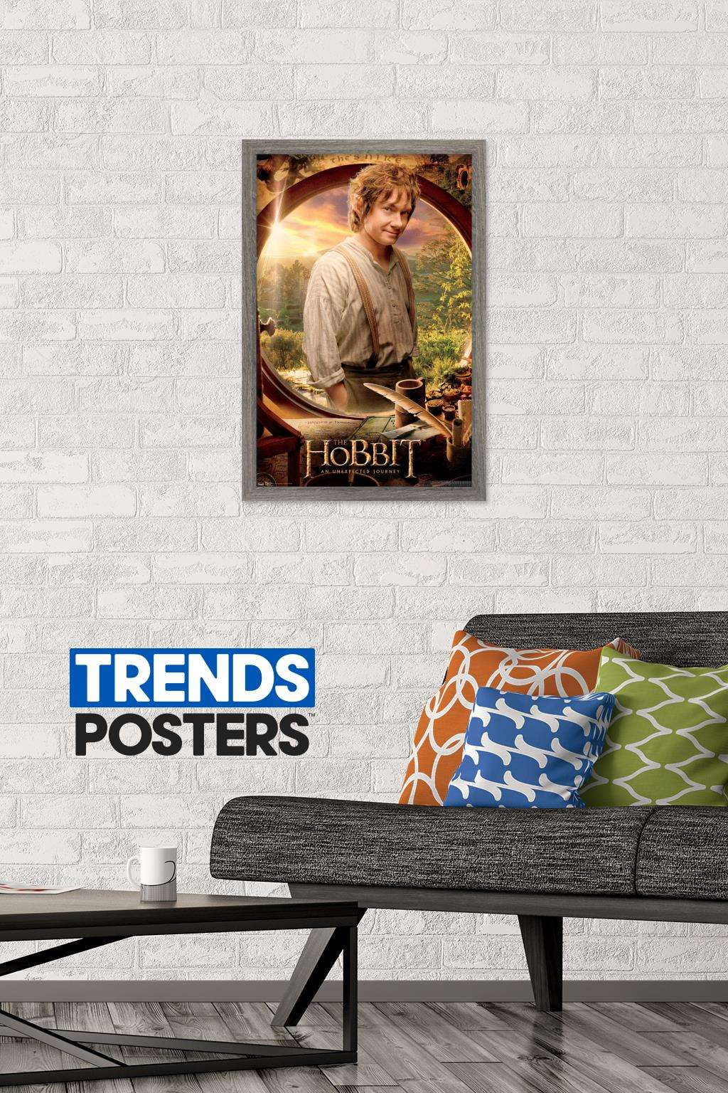 The Hobbit: An Unexpected Journey - Teaser Wall Poster, 14.725" x 22.375", Framed