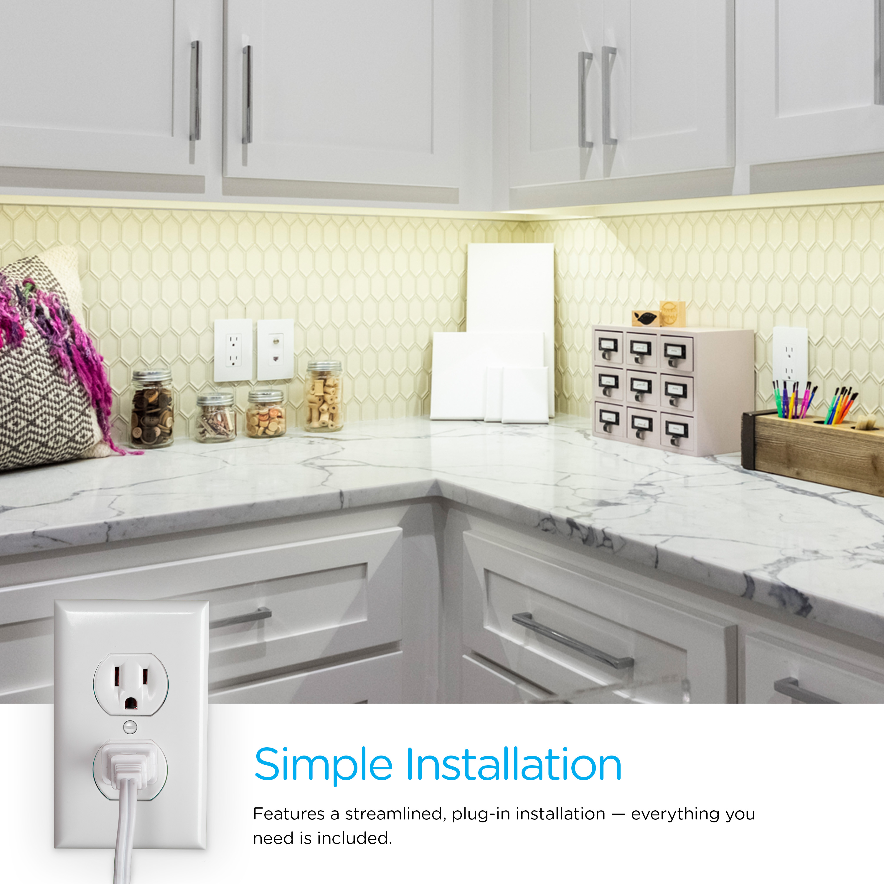Enbrighten 10 in LED Plug-In Under Cabinet Light photo 7