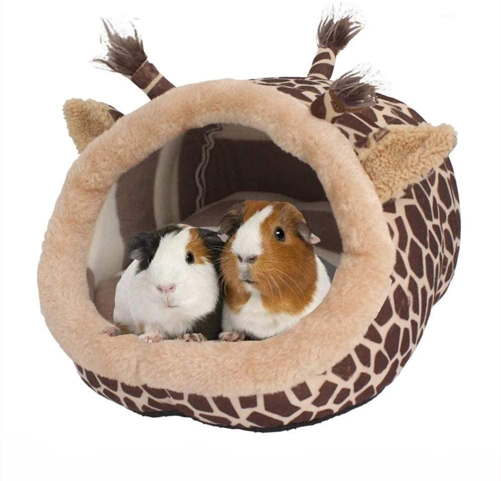 Lightweight Habitat Portable MYIDEA Warm Guinea Pigs Bed,Hedgehog Winter Nest,Rat Chinchillas & Small pet Animals Bed/Cube/House Cushion Big Mat Durable Small Pet - L, Crocodile