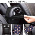 thumbnail image 6 of Bingfone Car Four-Season Universal Armrest Box Mat,Car Armrest Seat Cover Soft Leather Waterproof Armrest Cover Center Console Mat-Corgi Lying With Moons And Stars, 6 of 7