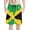 Jamaica Splatter Pattern, variant on Binienty Quick Dry Men's Swim Trunks, Gothic Bat Print Men's Board Shorts Breathable Men's Beach Shorts, Elastic Waist Personalized