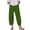 Green, variant on WIZUTIZ Work Pants for Women Comfy Relaxed Relaxed Fit Wide Leg Palazzo Pants Spandex Elastic High Rise Full Length Beach Pants Solid Asymmetrical Cropped Slacks Pants for Ladies Business Clubs Green