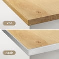 thumbnail image 2 of Tira adhesiva de 5 metros para bordes de muebles, cinta para cubrir muebles, tira de bordes de TPE, borde protector, 12mm x 5m, blanco (5m*12mm) + negro (5m*12mm), Total 2 uds., 2 of 5