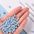 thumbnail image 5 of 500 g Opaque Acrylic Beads AB Color Plated Round Light Sky Blue 6x5mm Hole: 1.8mm about 4400pcs/500g, 5 of 6