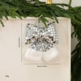 thumbnail image 3 of Christmas Bow Sequin Bow – Sparkling Luxury Xmas Tree Decoration, Customizable Holiday Wreath Bow for Festive Décor, Silver, S, Bow, 3 of 4
