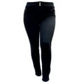 thumbnail image 3 of Jack David Plus Size Women's Stretch Premium Black Denim Jeans Skinny Pants, 3 of 6