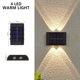 thumbnail image 1 of Luces solares de pared para exteriores, lámpara Led impermeable IP65, iluminación luminosa de arriba y abajo para jardín, balcón, patio, calle, decoración del hogar, 1 of 4