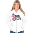 thumbnail image 3 of Faith Hope Love Breast Cancer Aware Zip Hoodie Sweatshirt Women Brisco Brands S, 3 of 6