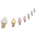 thumbnail image 2 of Happy date 1 Bag Garland Banner Cartoon Punch-free Ice Cream Shape Wall-mounted Birthday Party Bunting Banner Photography Props, 2 of 8