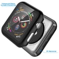 thumbnail image 1 of For Apple Watch Series 3 / 4 / 5 / 6 / SE Case, Njjex [1-Pack] Ultra Slim Thin Bumper Full Coverage Matte Hard Cover for iWatch Series SE 6 5 4 3 2 38 40 42 44mm -Black, 1 of 6