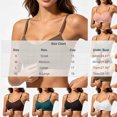 thumbnail image 3 of ATOYSOY Natural Fiber Wireless Bralette No Underwire Thin Shoulder Strap Ruched Bust Seamless Thin Soft Support Bra For Women Solid Color Everyday Casual Outfit, 3 of 5
