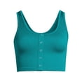 thumbnail image 2 of No Boundaries Juniors' Seamless Henley Bra, 2 of 5