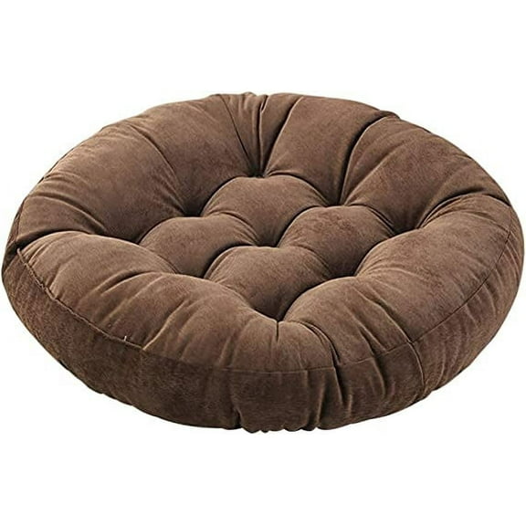 Nvzi -b Indoor/Outdoor Floor Pillows Cushion 22"x22" Round Seat Cushions for Patio Garden, Meditation Cushion for Yoga Living Room Sofa Balcony, Coffee