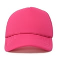 thumbnail image 3 of DALIX Neon Trucker Caps Adjustable Snapback Hat in Hot Pink, 3 of 6