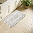 thumbnail image 4 of Clearance Ivory Scallop Bathroom Rugs, 32"x20" Soft Absorbent Bath Rugs, Rubber Backing Quick Dry, Bath Mats for Home Bathroom Entry, Home Decor Accessories, 4 of 8