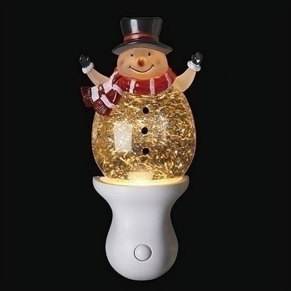 Christmas Snowman Swirl Night Light Acrylic Water Feature Led 160167
