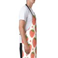thumbnail image 3 of Picia Hand Drawn Strawberry Waterproof Apron for Unisex Adult - Adjustable Bib Apron with Pockets, Ideal for Cooking, Gardening, Painting, and Household Chores, 3 of 9